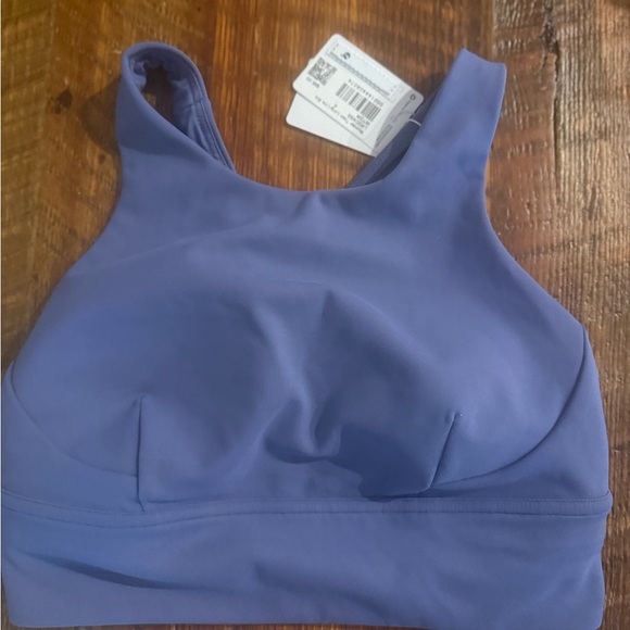 Wunder Train Long-Line Bra | Size 6 |NWT Blue Sports Bra - Picture 2 of 3